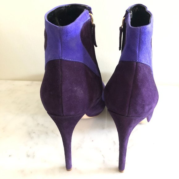 Rupert Sanderson Purple Garron Suede Ankle Boots - Picture 4 of 8